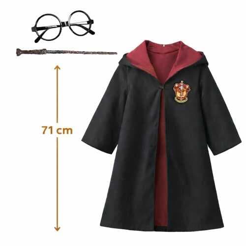 Harry Potter Bebek Kostüm Seti – Asa Gözlük Pelerin 71 cm (2-4 Yaş)