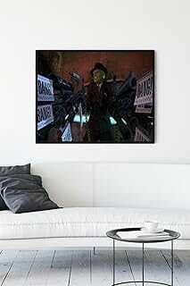 (12149) Maske Eğleceli Mizahi Çerçeveli Tablo (50x70cm)