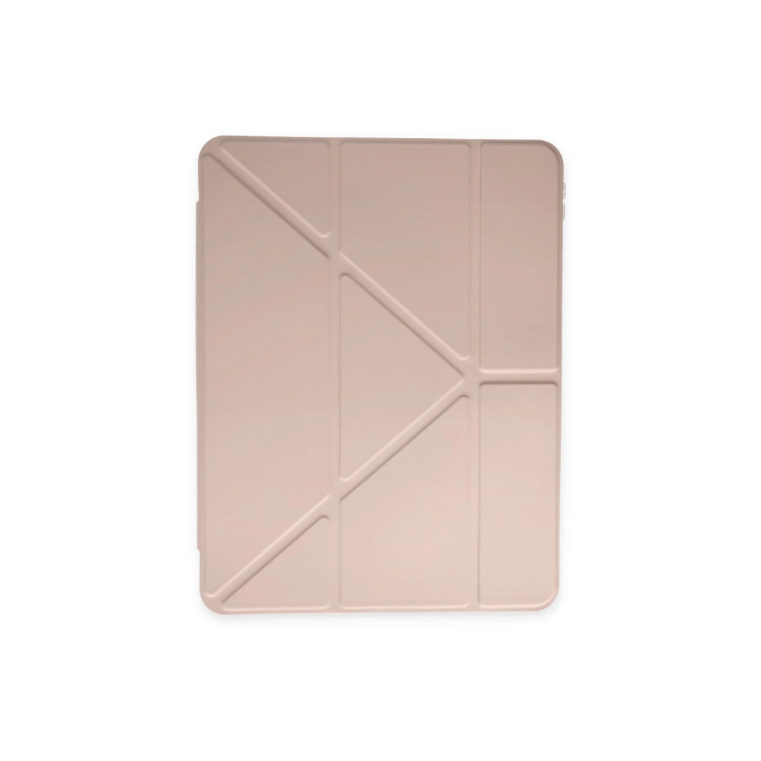 Apple İpad Pro 11 (2021) Kılıf Kalemlikli Hugo Tablet Kılıfı - Rose Gold