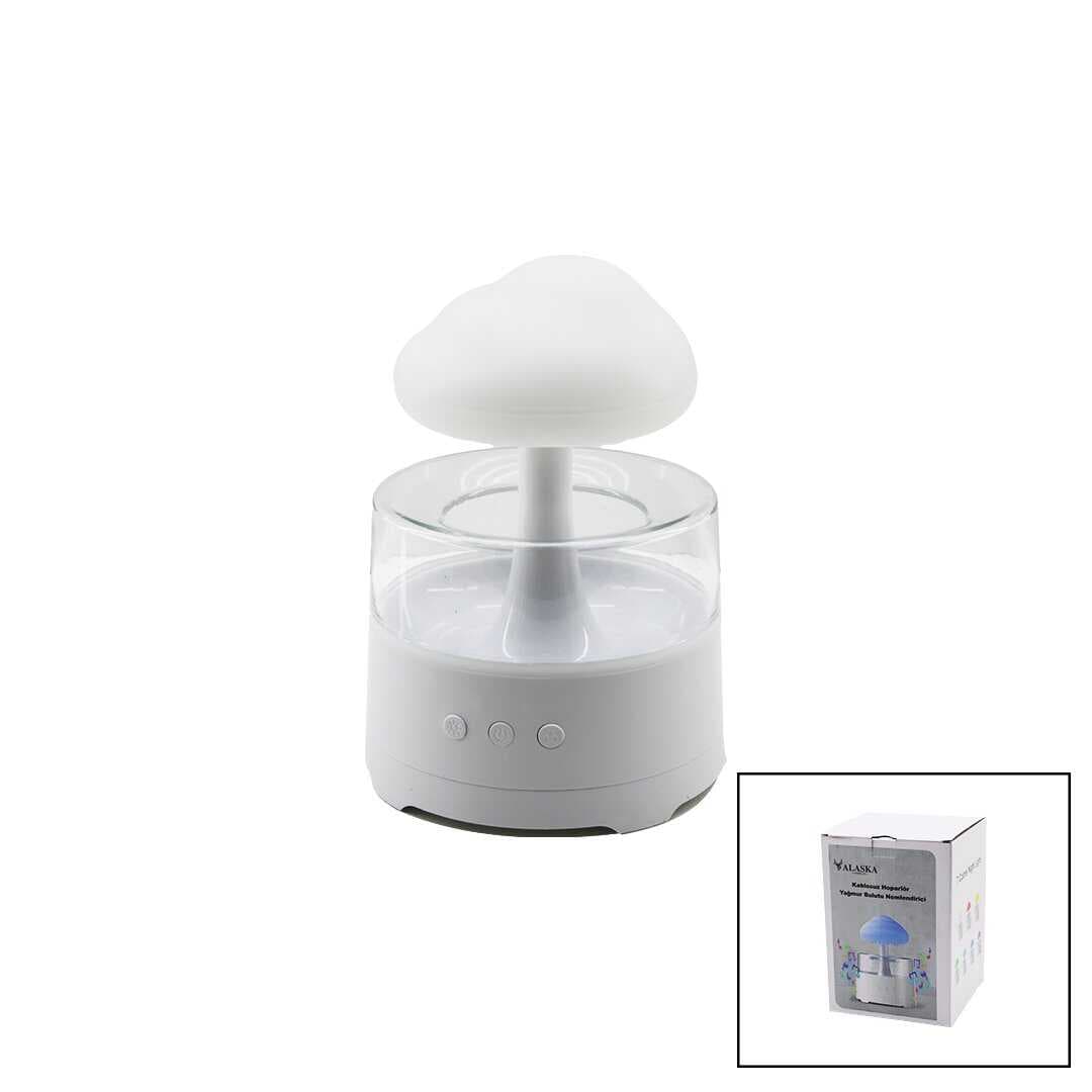 YAĞMUR BULUTU - BT SPEKAER HOPARLÖR 300ML USB ŞARJLI - RENKLİ LEDLİ IŞIK - KUMANDALI HAVA NEMLENDİRİCİ BUHAR MAKİNE - KOKU GİDERİCİ (5430)
