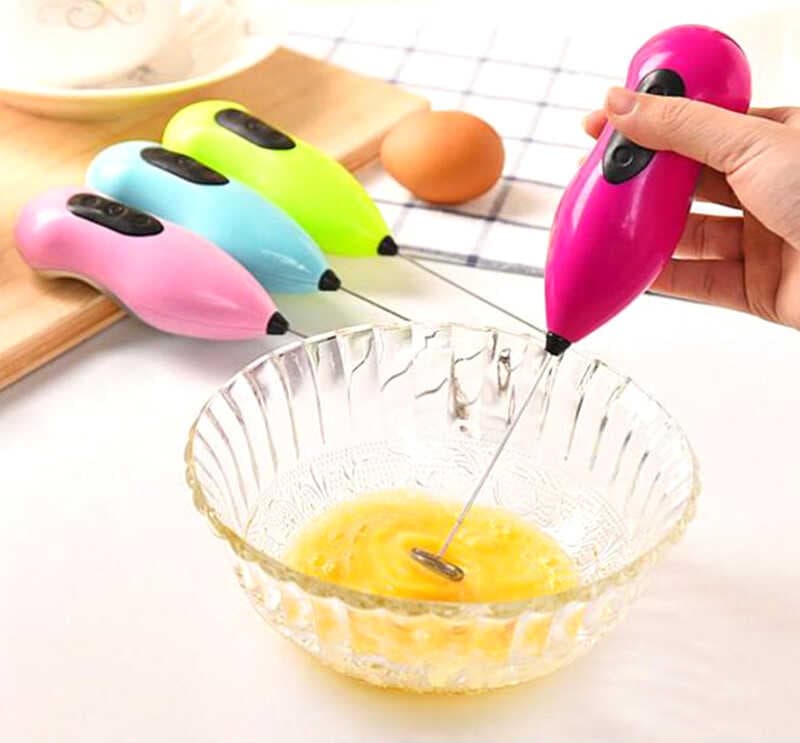 Mini Pilli Karıştırıcı ve Köpürtücü El Mikseri (4767)