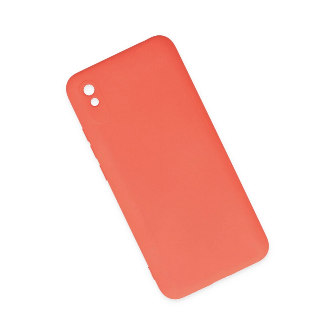 Xiaomi Redmi 9a Kılıf Nano İçi Kadife Silikon - Turuncu