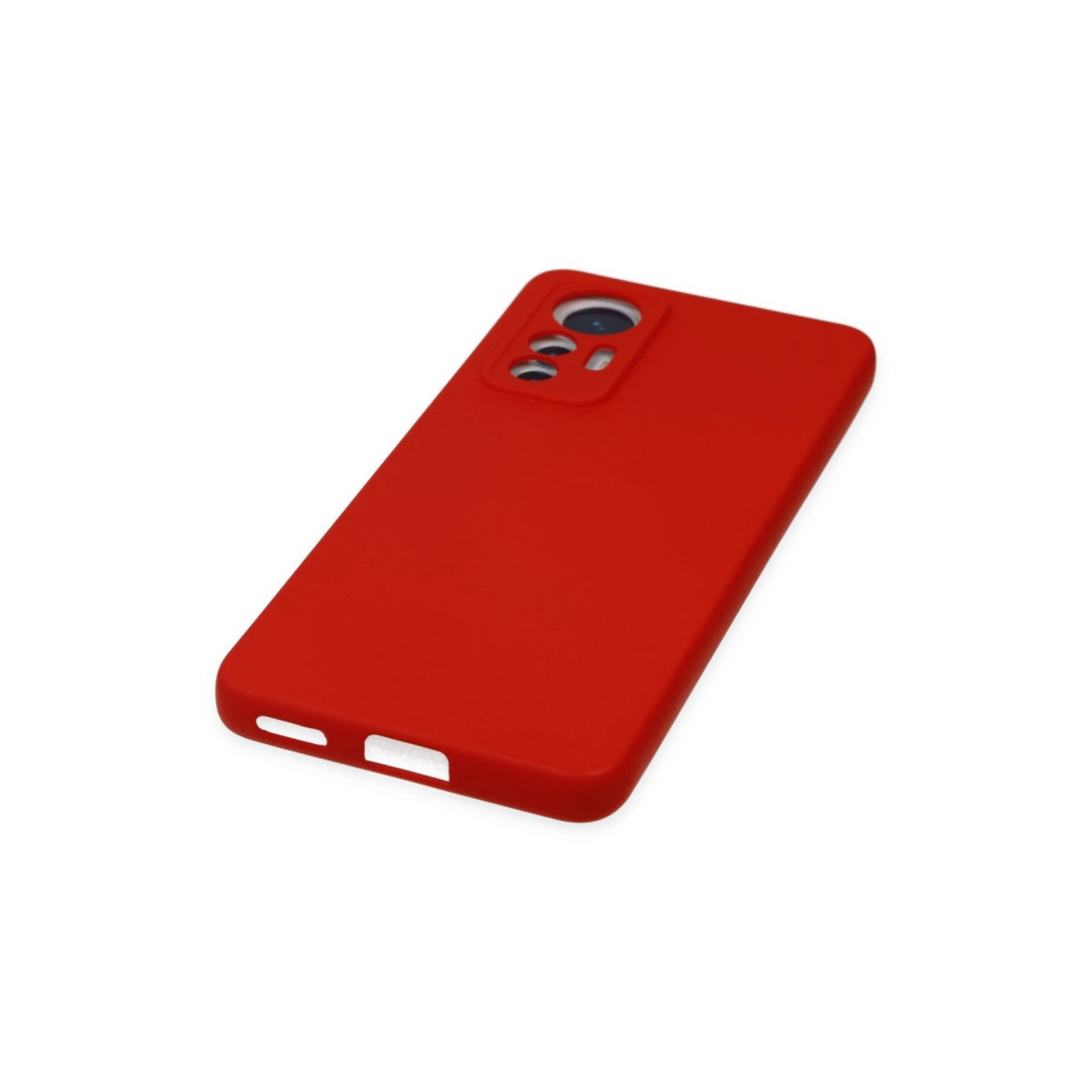 Xiaomi Mi 12 Lite Kılıf Nano İçi Kadife Silikon - Kırmızı