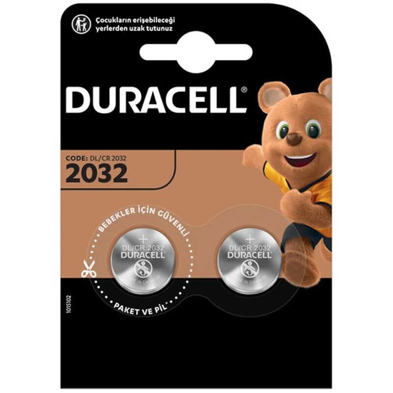 DURACELL CR2032 LİTYUM PİL 2Lİ PAKET FİYAT (4767)