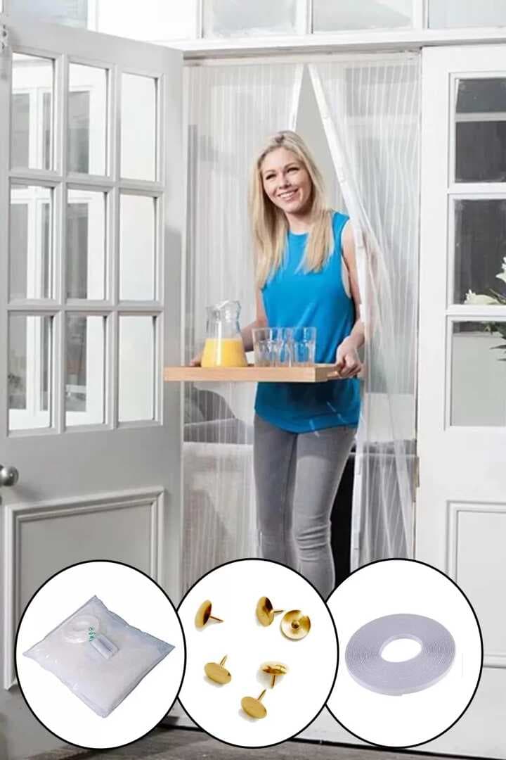 Mıknatıslı Kapı Sinekliği Tül Perde 105 x 210 cm (5430)