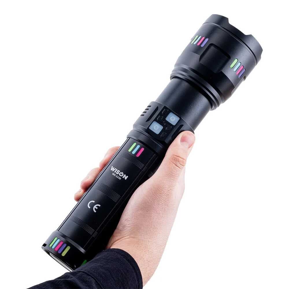 Ws-1150 Uzun Menzilli 60 Watt 5500 Lümen Profesyonel Güçlü El Feneri (5430)