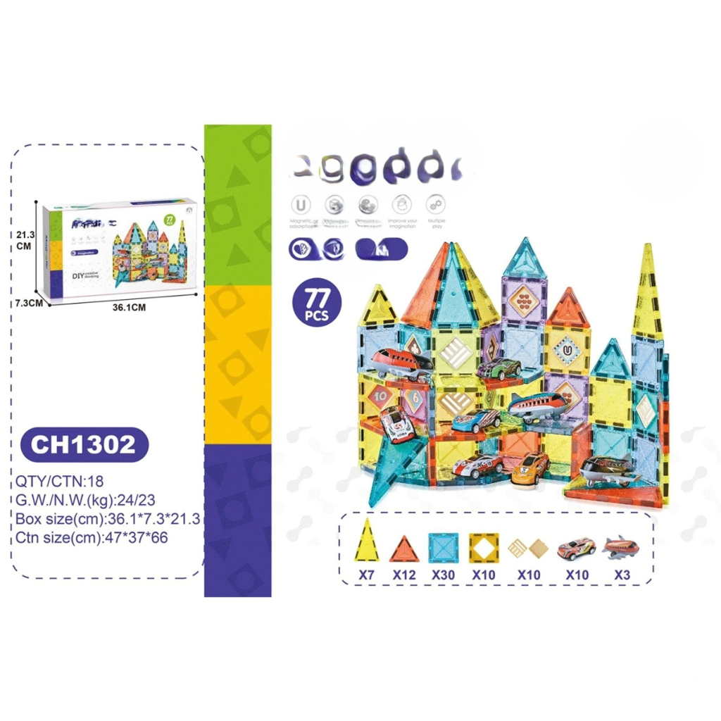 5,5CM  Bloklar 77 Parça