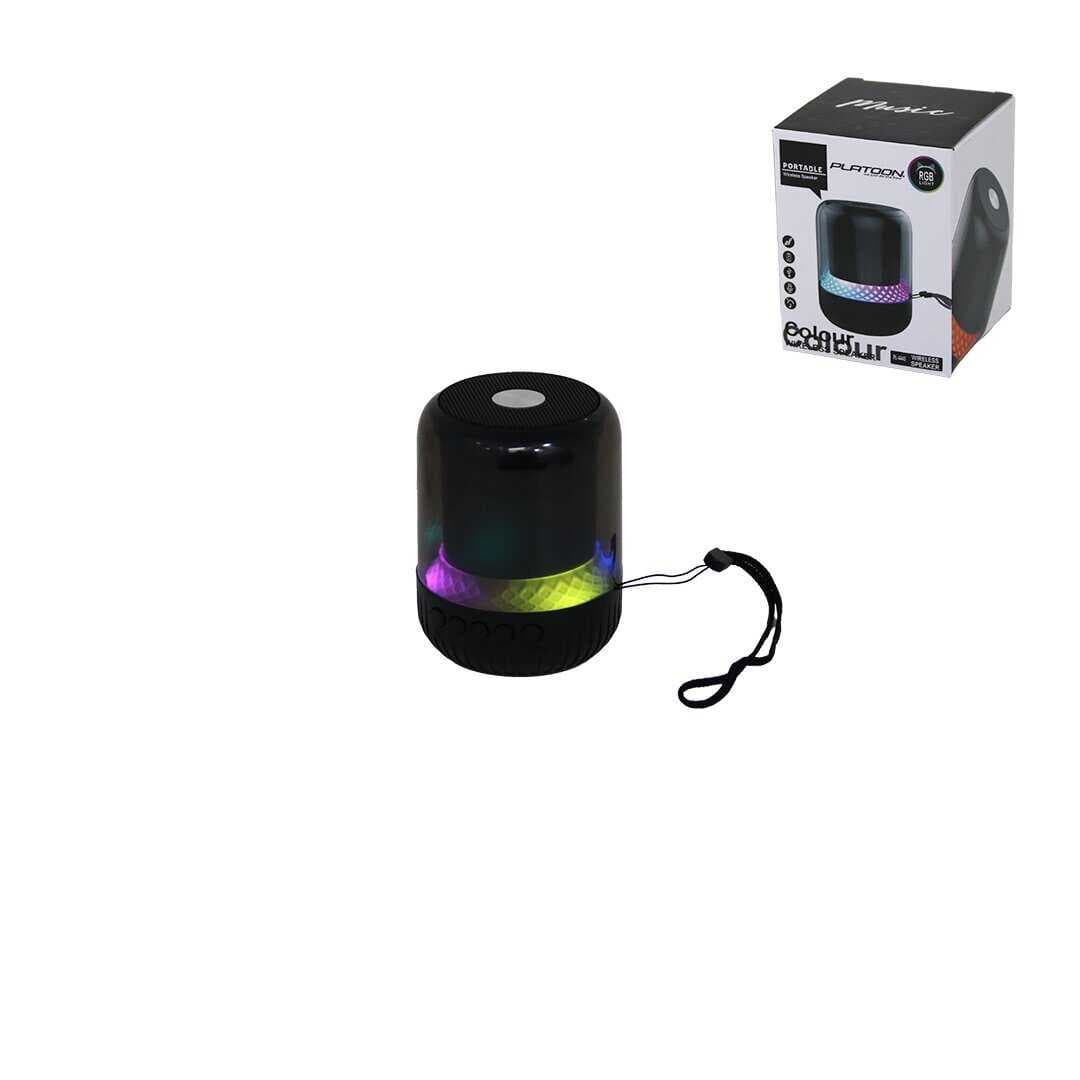 KAVANOZ MODELİ - MİKA GÖVDE BLUETOOTH WİRELESS MİNİ HOPARLÖR SPEAKER USB ŞARJLI - IŞIKLI 5W PL-4445 (5430)