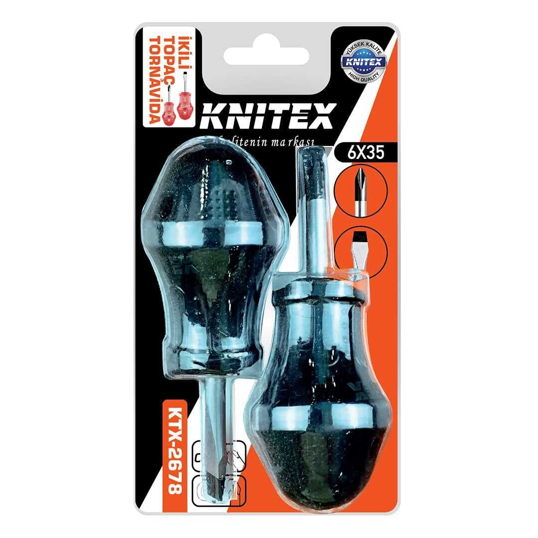 2PCS - YILDIZ-DÜZ  TOPAÇ TORNAVİDA SETİ 6X35 (5430)