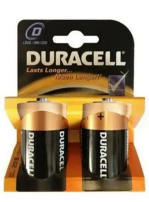 DURACELL LR20 D BÜYÜK  PİL 2Lİ KART (4767)