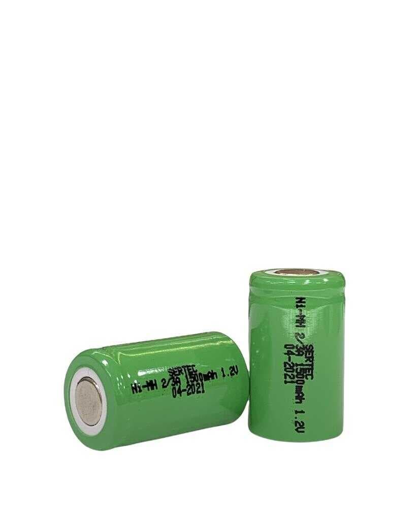 1.2V 1200 Mah - 2/3A - Ni-MH Şarjlı Pil - Başsız / Flat Head (477477)