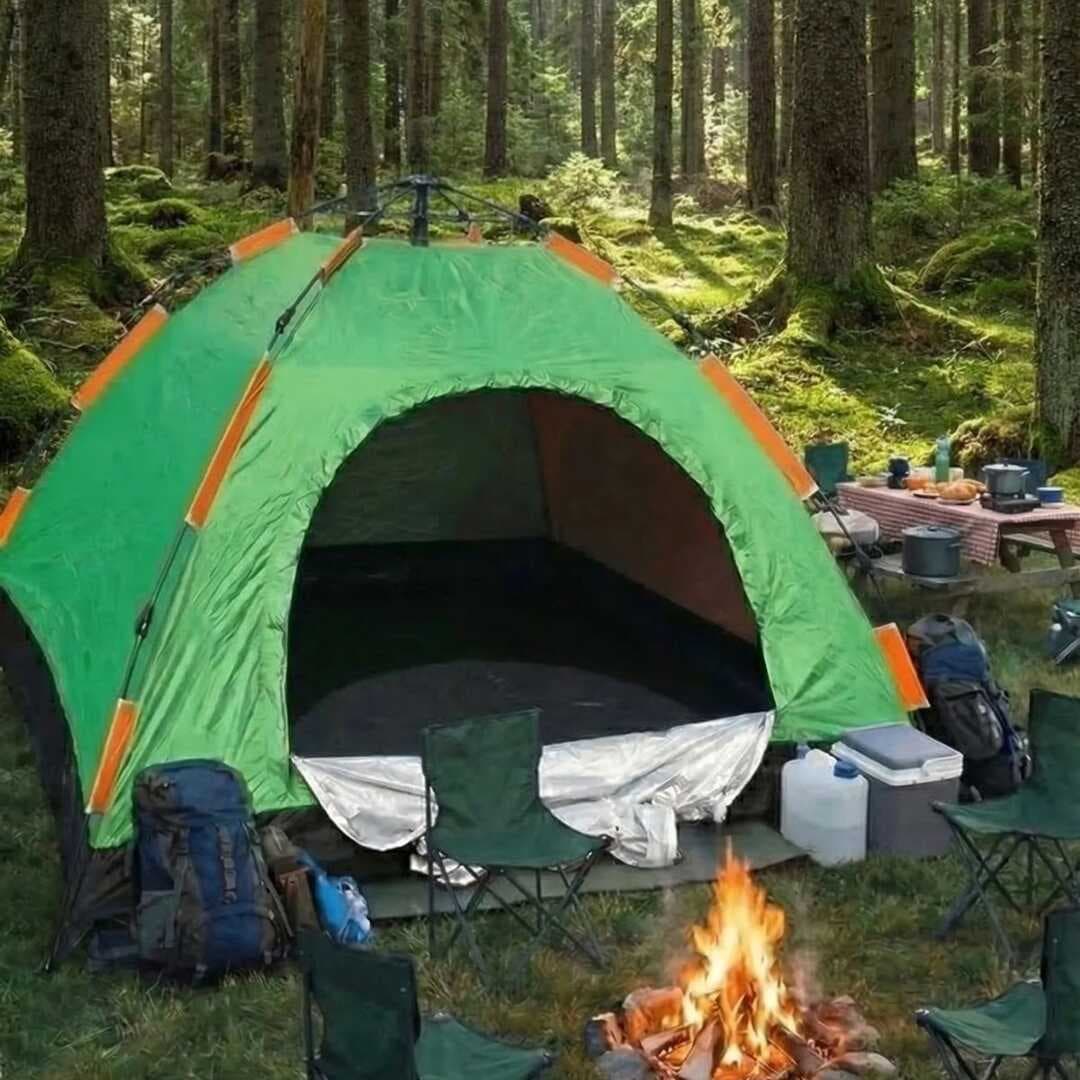 8 Kişilik Otomatik Kurulum Kamp Çadırı – Outdoor , Suya Dayanıklı Hızlı Kurulum Piknik ve Doğa İçin Geniş Aile Çadırı 250x250x165 cm (5430)