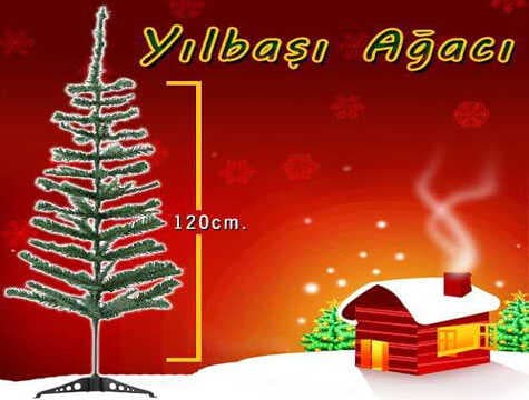Yılbaşı Çam Ağacı Gür Dallar 120 cm (477477)