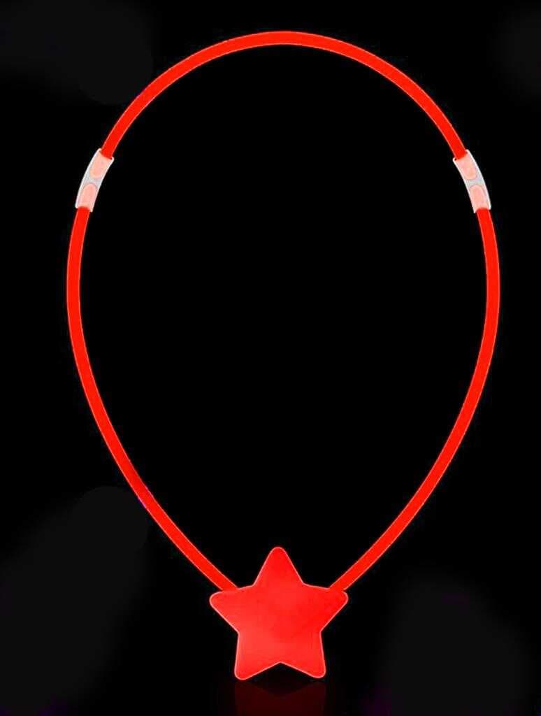 Nessiworld   Glow Stick Yıldız Kolye - Glow Kolye - Glow Stick Partisi Yıldız Kolye 6 Adet