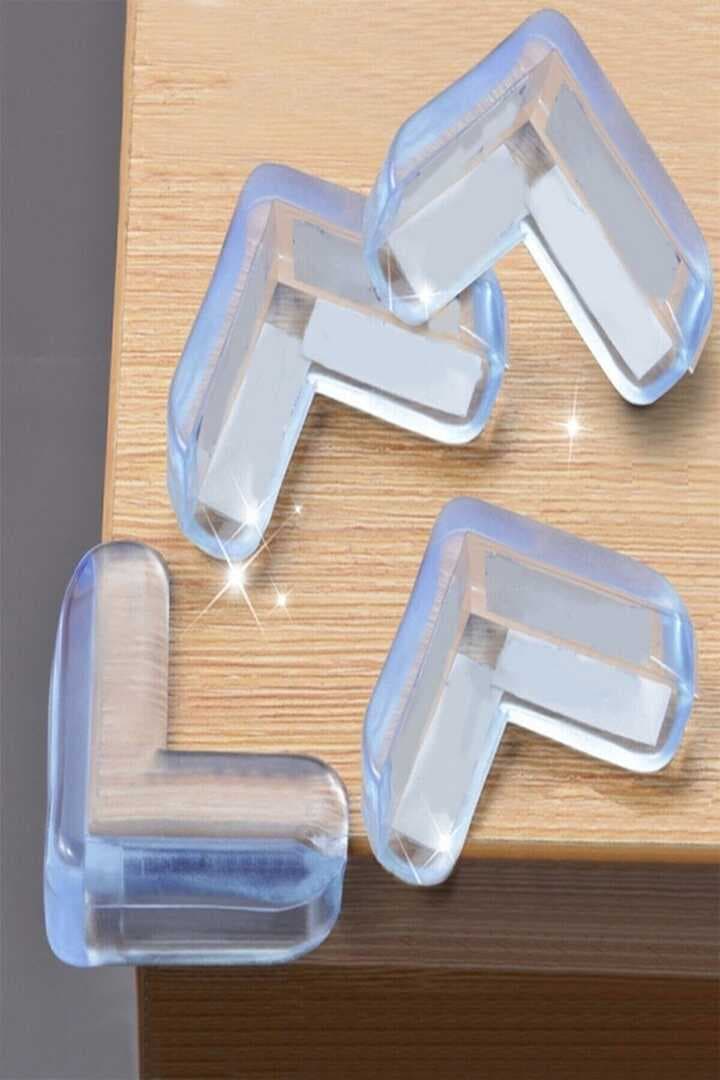 8 Lİ Masa Sehpa Köşe Koruyucu Silikon- Çocuk Koruma Aparatı (5430)