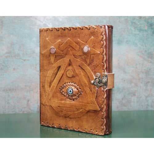 Taşlı Deri Defter Model 1