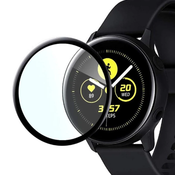 SM Galaxy Watch Active 1 R500 3D kavisli PC+PMMA Ekran Koruyucu-(5775)
