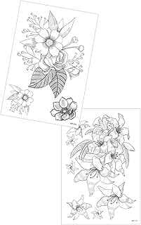 ARTİKEL 2'Li Geçici Dövme Seti,Geçici Tattoo,Vücut Dövme,Kol Bilek Dövme,Boyu Dövme,Sırt Dövme