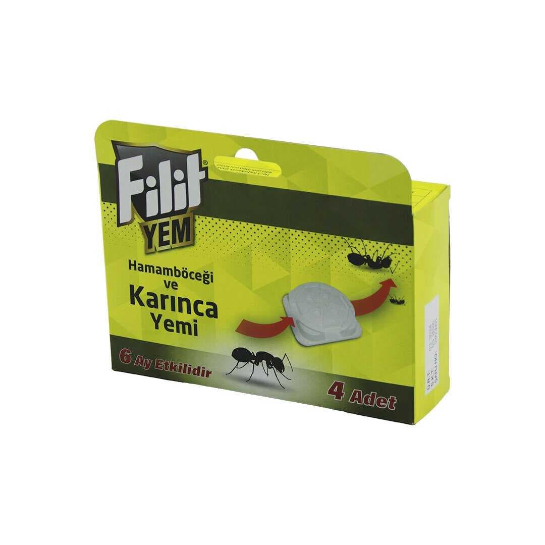FİLİT  4PCS  KARINCA - HAMAM BÖCEK  YEMİ   6AY ETKİLİ - İSTASYON   YEM: 1.5GR X 4AD.=6GR (5430)