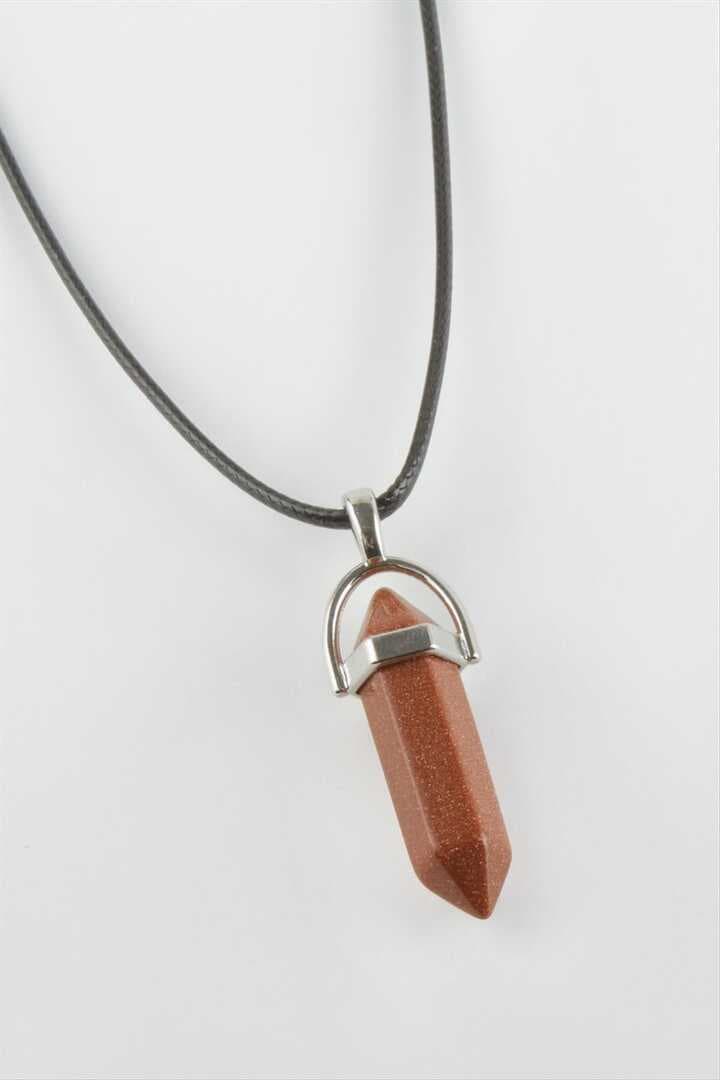 Kahverengi Yıldız Point Kolye