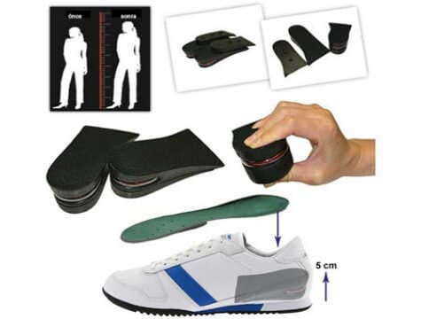 Hava Yastıklı Boy Uzatıcı Tabanlık (7 cm Daha Fazla Boy Uzunluğu) - 41 Numara (477477)