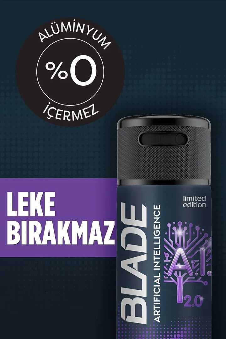3 Adet Blade Artificial Intelligence 2.0 Deodorant 150mL