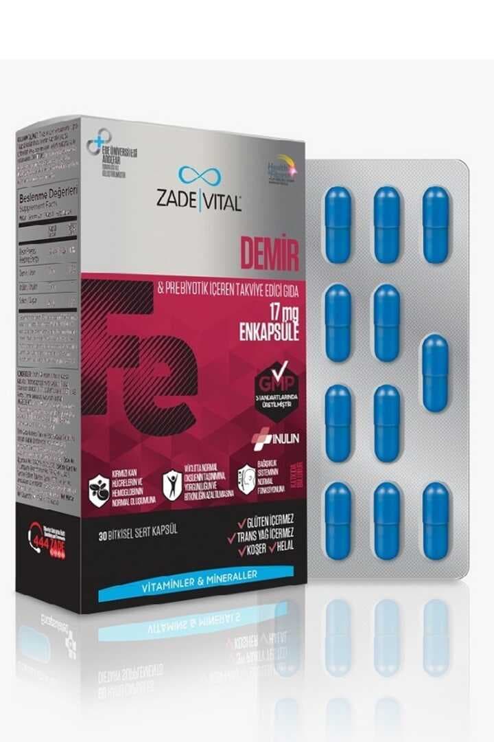 Zade Vital Iron (30 Kapsül)