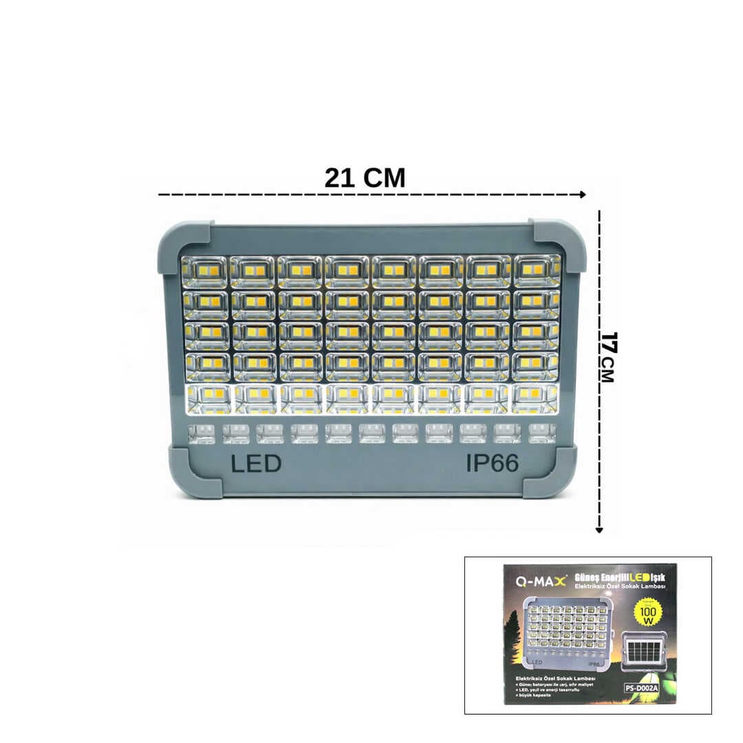 IP66 GÜNEŞ ENERJİLİ LED IŞIK SOLAR PROJEKTÖR - POWERBANK ÇAKARLI KAMP - DIŞ MEKAN PS-D002A (5430)