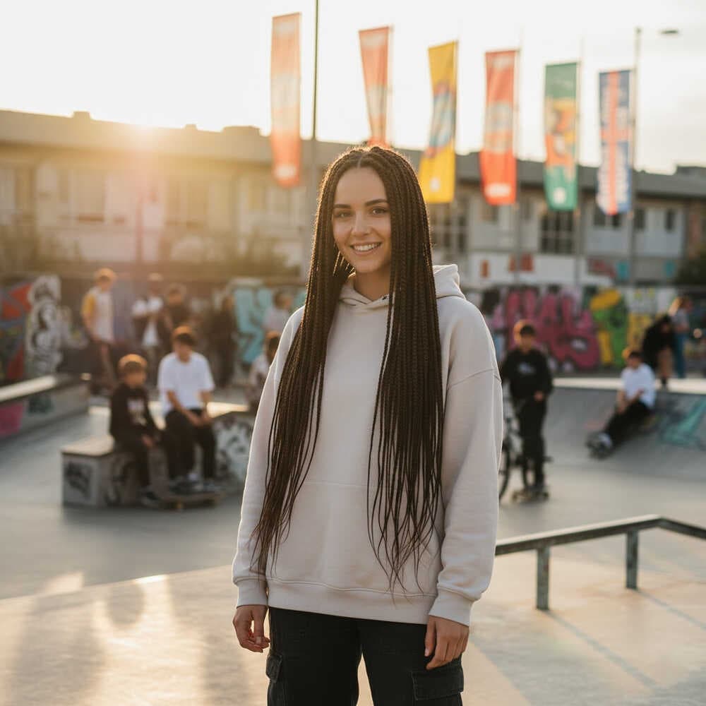 Afrika Örgüsü Ve Rasta İçin Sentetik Saç / Koyu Kestane