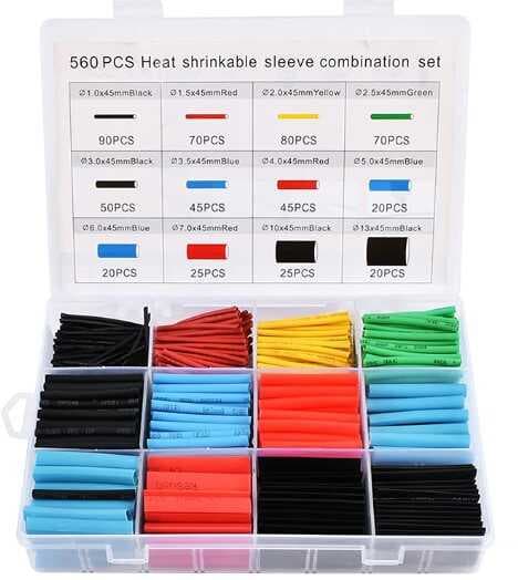 560 Parça Set Isıyla Daralan Makaron Kablo Koruyucu Kılıf (5430)