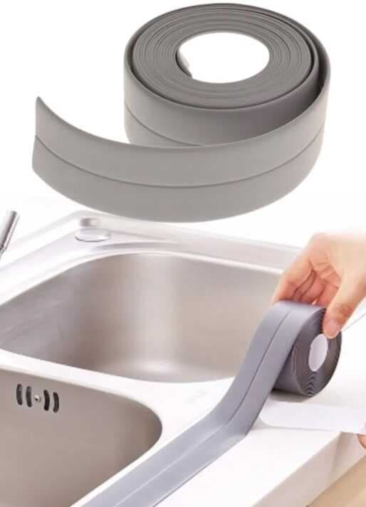 GRİ Su Sızdırmaz Lavabo Kenar Bandı (KUTUSUZ) (3.2m) (5430)