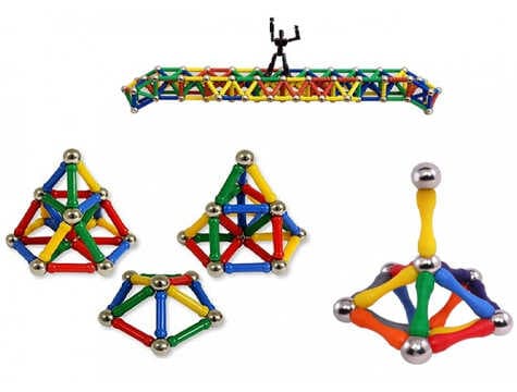 Magnastix 148 Parça Manyetik Lego Seti (477477)