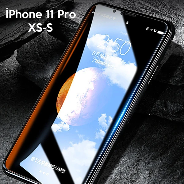WK İPhone 11 Pro 5.8 XS-X  Kingkong Curved Tempered Cam Ekran Koruyucu-(5775)