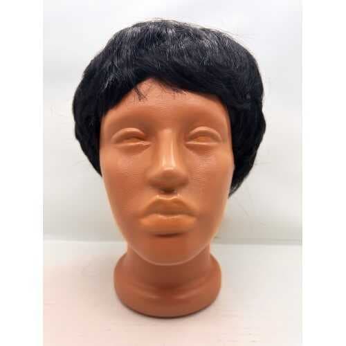 Siyah Renk Kısa Kesim İçi Astarlı Erkek Peruğu