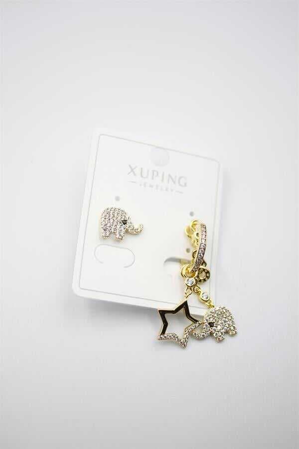 Fil Shakira Küpe - 14K Altın