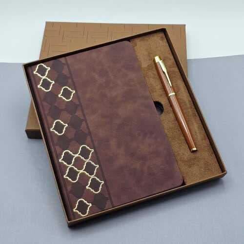 Lüks Kutulu Defter Kalem Set