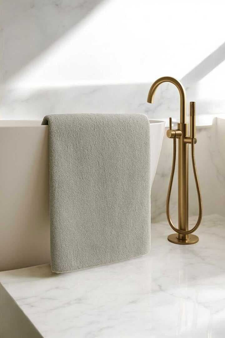Luxury Hotel 90x150 cm %100 Pamuk Banyo Havlusu  Gramajlı Gri