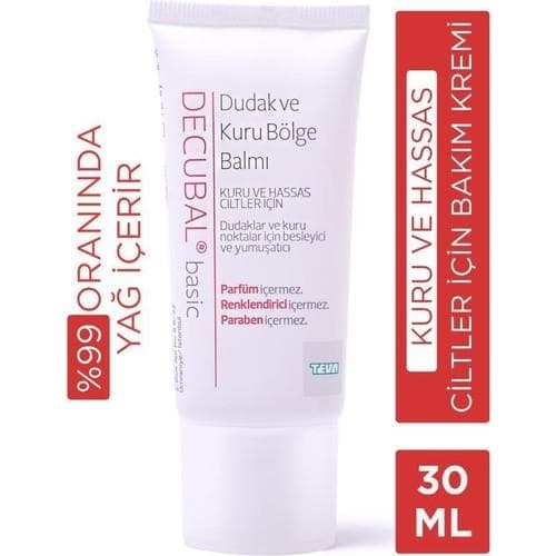 Decubal Basic Dudak ve Kuru Bölge Balmı 30 ml