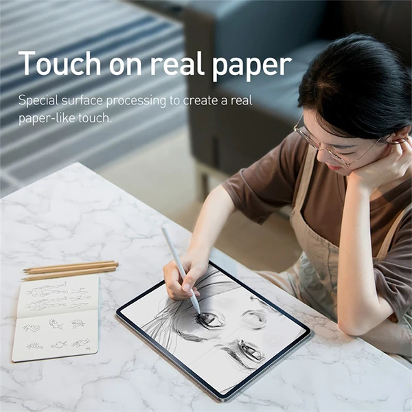 Baseus İPad Pro/air 310.5 İnch Paper Like Film Darbe Emici Pet Ekran Koruyucu-(5775)