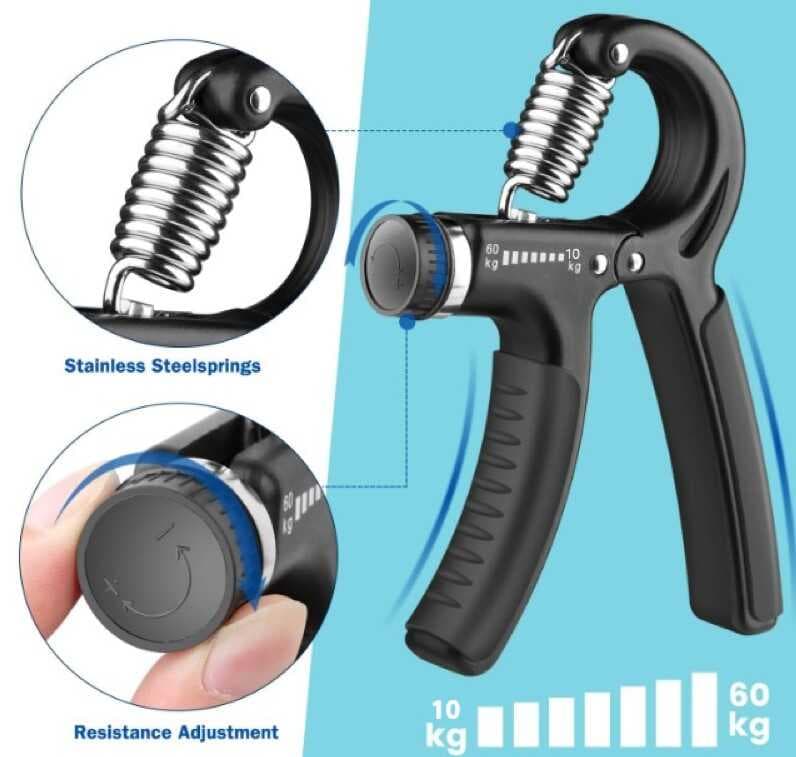 Sertlik Ayarlı El Yayı Ayarlanabilir Bilek Kas Güçlendirme Aleti 10-60 Kg (5430)
