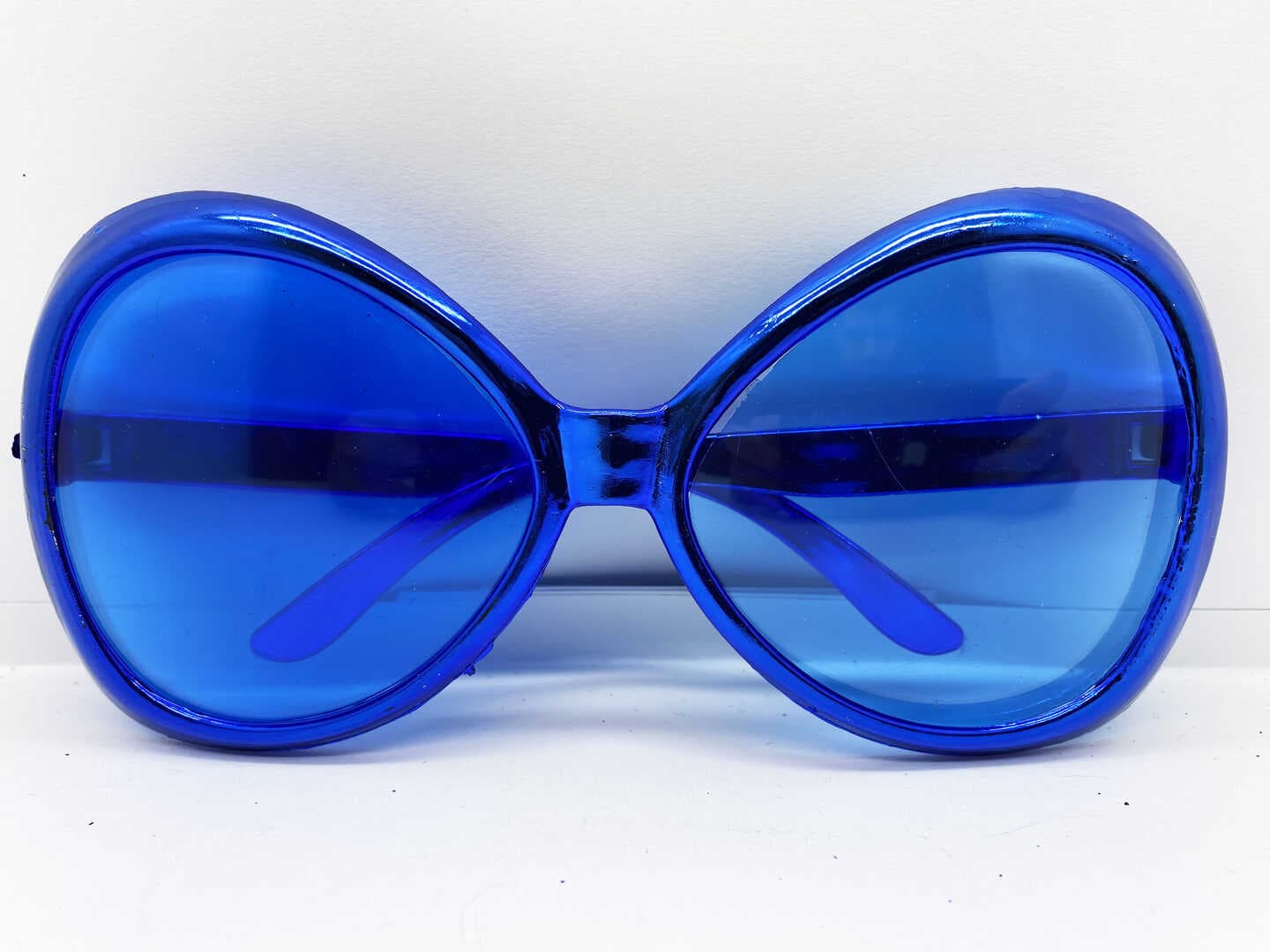 Mavi Renk Yeşilçam Nostalji 80li Yıllar 90lı Yıllar Parti Gözlüğü 7x16 cm