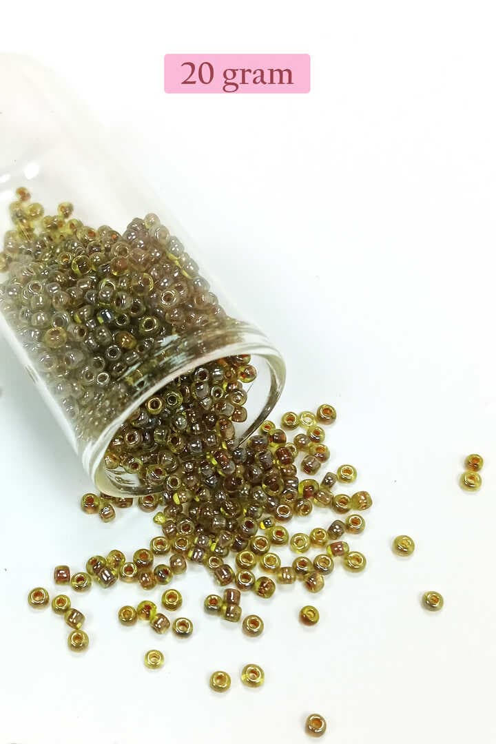 Dökme Cam Kum Boncuk (8/0) 3 mm - 4 Renk - Toplam 80 Gram - BNC425