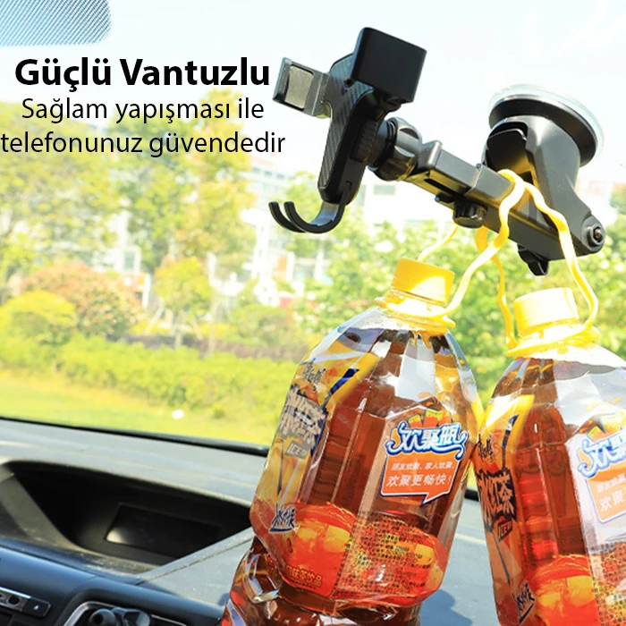 ALLY ST-1704 Araç Içi Uzayan Ayarlanabilir Vantuzlu Telefon Tutucu-(5775)
