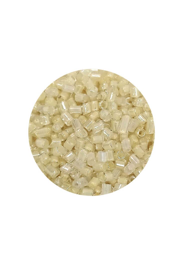 Kesme Cam Boncuk 2mm - 60 Gram - Şeffaf Krem - BNC387