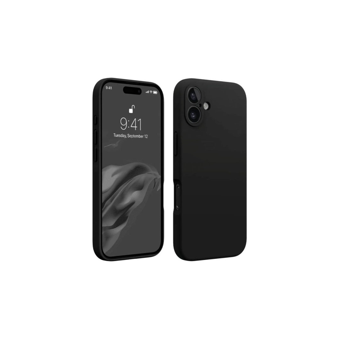 Apple İphone 16 Kılıf First Silikon - Siyah
