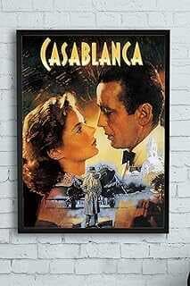 (10418) Casablaca Film Afişi Çerçeveli Tablo (30 X 40cm)