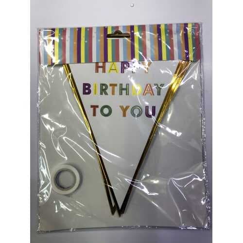 Happy Birthday To You Flama Bayrak Süs