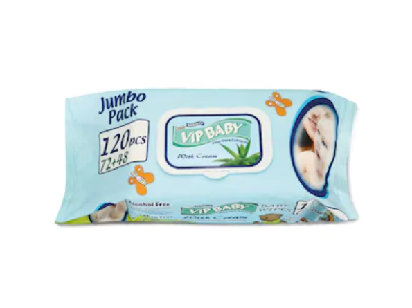 Bebiko Vip Baby Jumbo Pack Kremli Islak Mendil 9 x 120'li