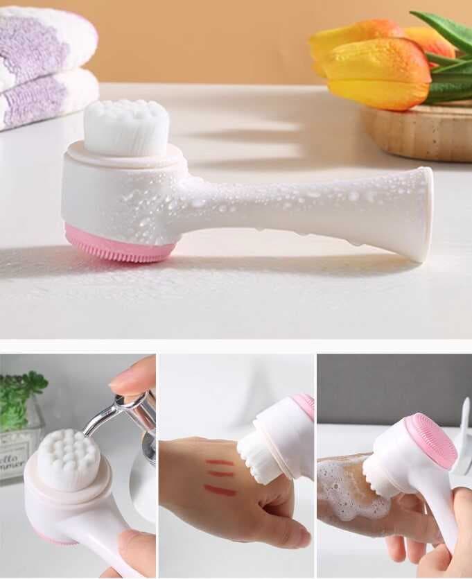 Çift Taraflı 3D Yumuşak Yüz Bakım Fırçası (5430)