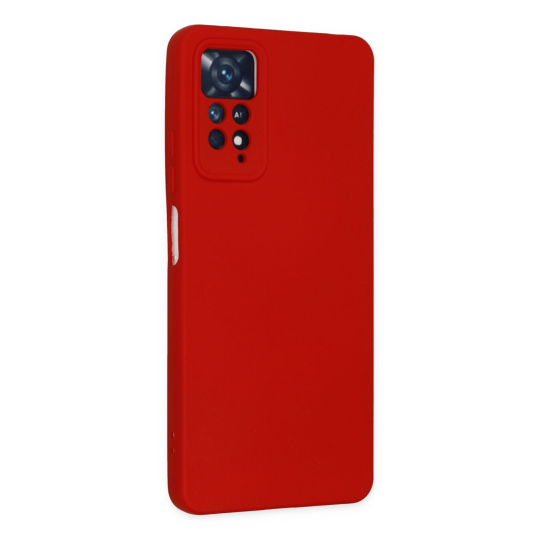 Xiaomi Redmi Note 11 Pro Kılıf Nano İçi Kadife Silikon - Kırmızı